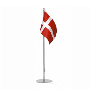 Piet Hein - Bord-flagstang (25-cm) med DANSK flag